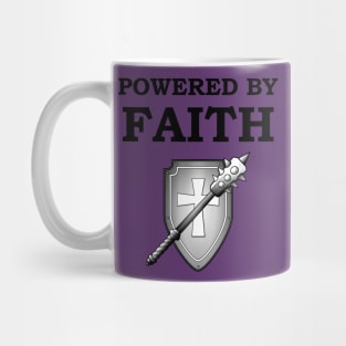 POWERED BY FAITH CLERIC 5E Meme RPG Class Mug